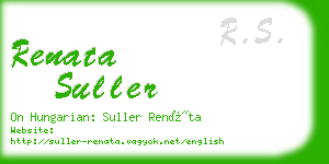 renata suller business card